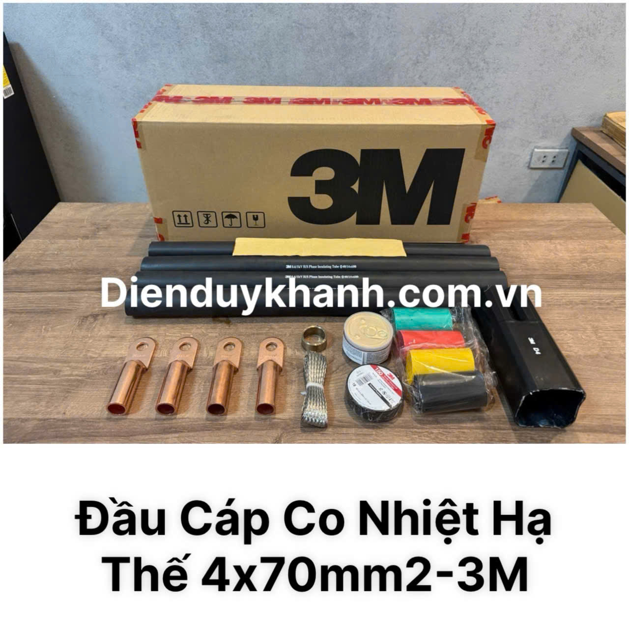 Đầu Cáp Co Nhiệt Hạ Thế 4x70mm2 3M Chính Hãng Giá Rẻ